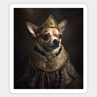 Chihuahua - Medieval Royality Sticker